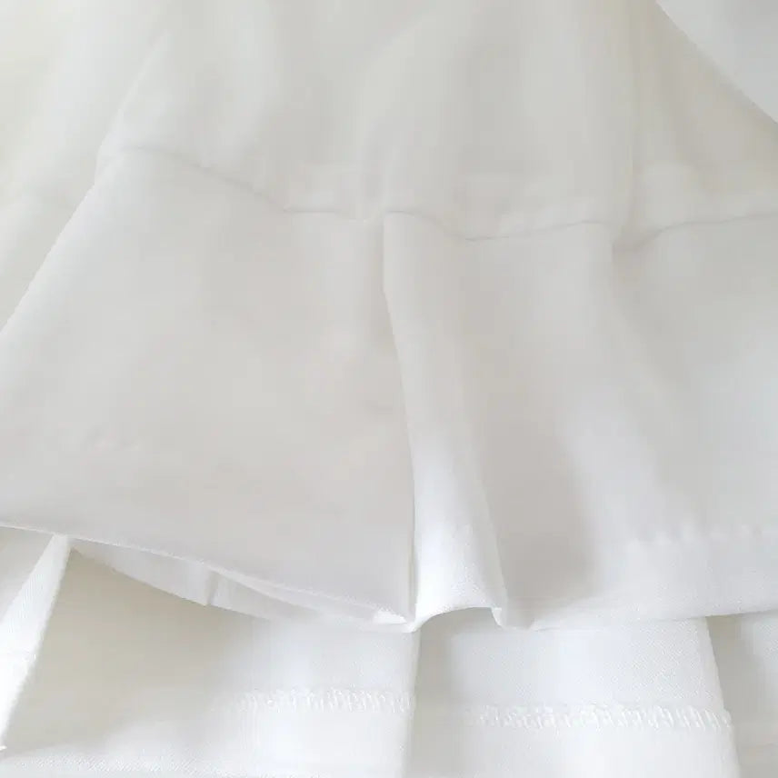 [SOLD OUT] 화이트 레터링 플리츠 테니스 스커트(속바지있음) M