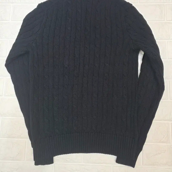 [BUNJANG] Polo Ralph Lauren Black V-neck Knit Sweater / 폴로 랄프로렌 블랙 브이넥 니트