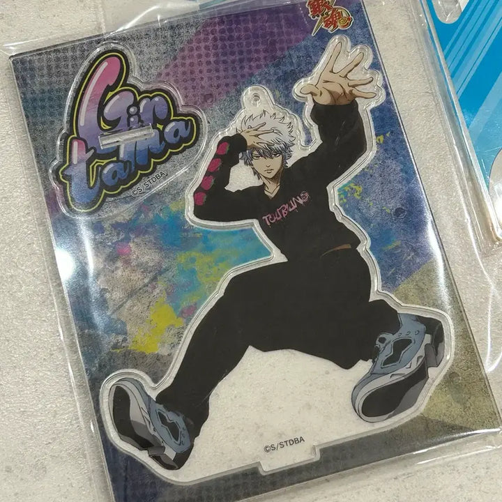 [BUNJANG] Gintama Gintoki Mini Figure Acrylic Stand Keyring Bundle Set / 일괄) 은혼 긴토키 미니 피규어 아크릴 스탠드 키링