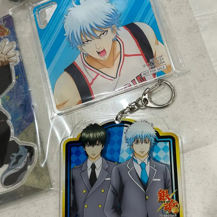 [BUNJANG] Gintama Gintoki Mini Figure Acrylic Stand Keyring Bundle Set / 일괄) 은혼 긴토키 미니 피규어 아크릴 스탠드 키링