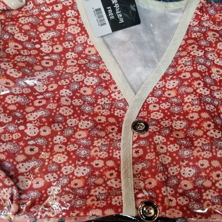 [SOLD OUT] 잔꽃무늬 브이넥 가디건 Free 사이즈