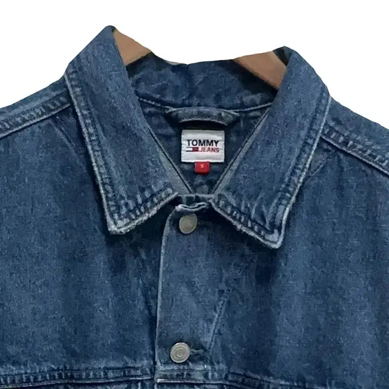[BUNJANG] Tommy Hilfiger Crop Denim Jacket / 여S/타미힐피거 크롭 데님 자켓