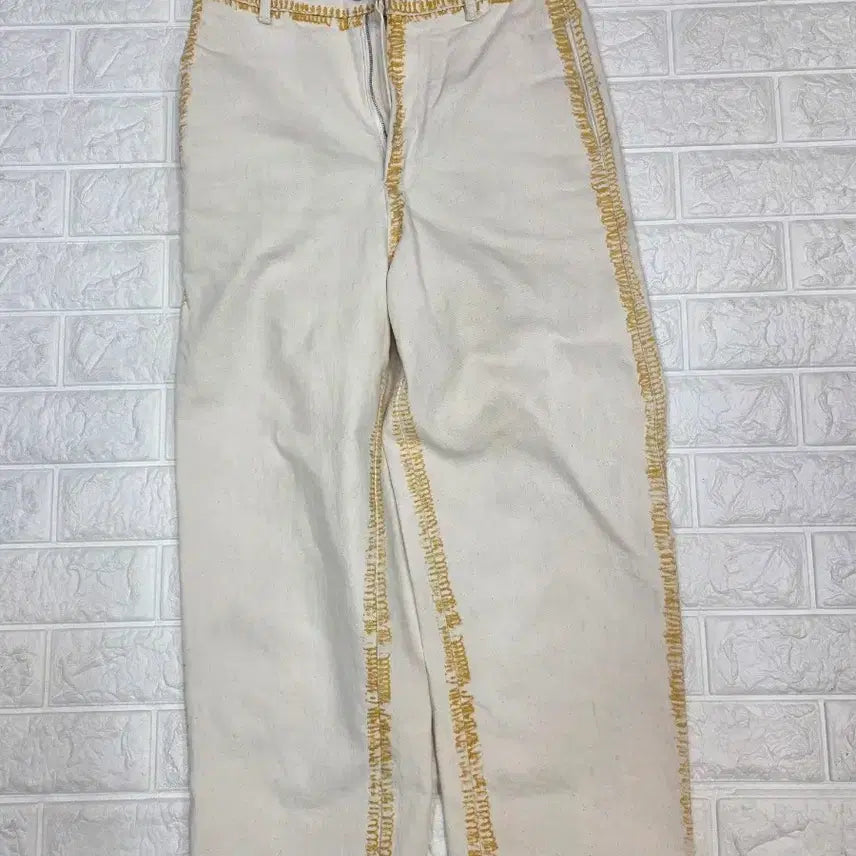 [BUNJANG] Marni Ivory Stitch Wide Pants / 마르니 아이보리 스티치 와이드 팬츠 26사이즈
