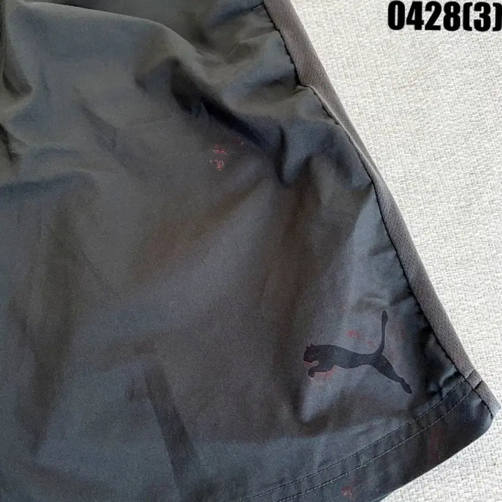 [BUNJANG] Puma Black Shorts Red Point S / 푸마 블랙 반바지 레드포인트 S  0428(3)
