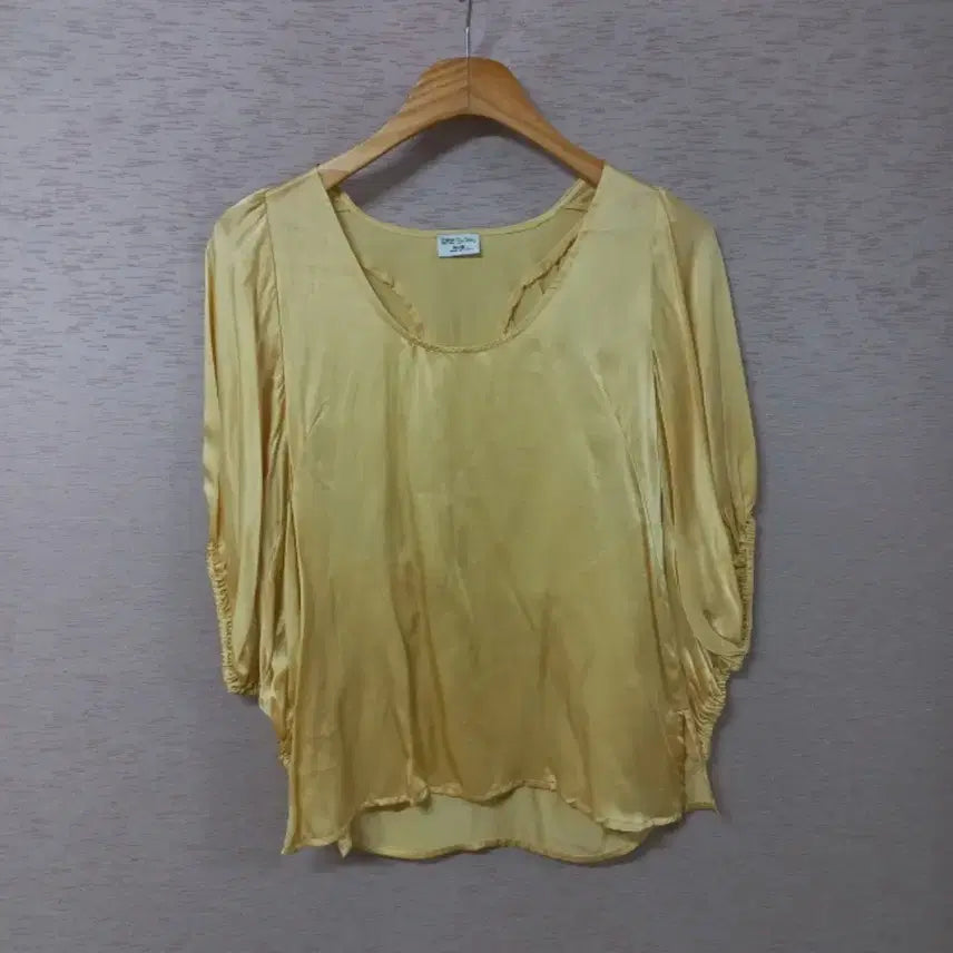 [BUNJANG] Silk Balloon Sleeve Blouse - Women&