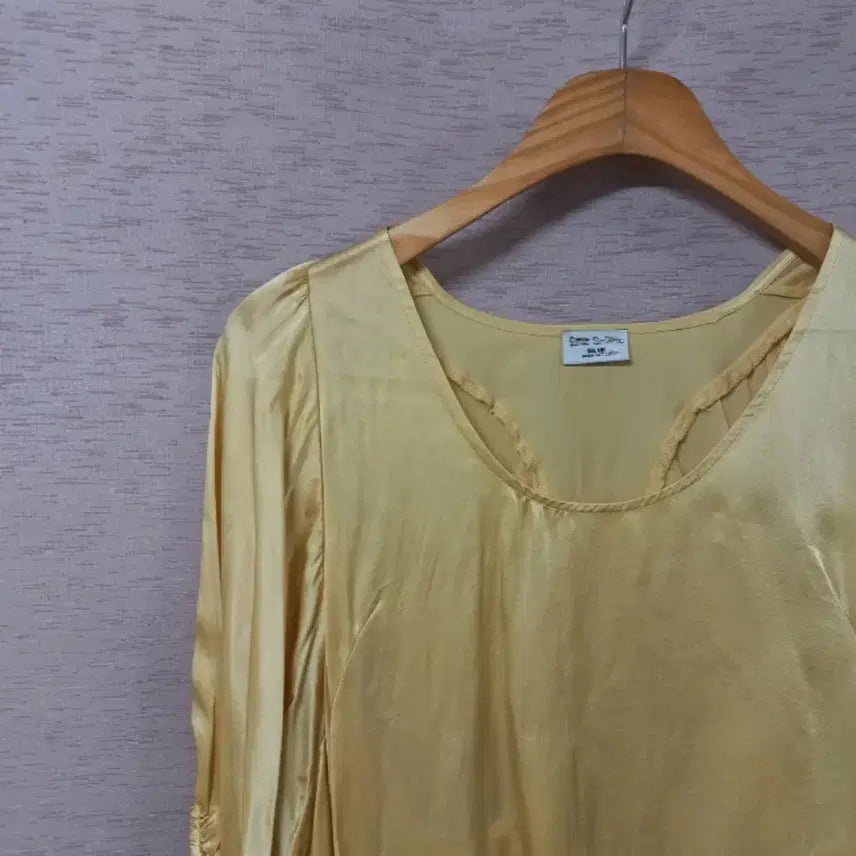 [BUNJANG] Silk Balloon Sleeve Blouse - Women&