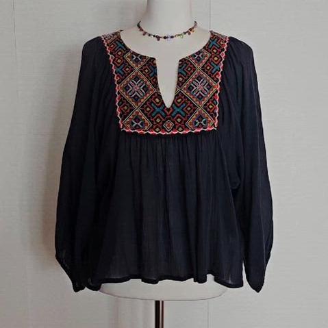 [BUNJANG] Denim &amp; Supply Bohemian Blouse / 데님앤서플라이 보헤미안 블라우스