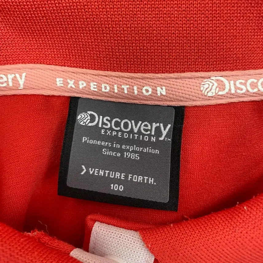 [BUNJANG] Discovery Expedition Red Polo Dress / 1회착용- 디스커버리 익스페디션의 레드 컬러 폴로 원피스