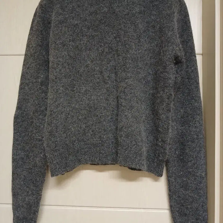 [BUNJANG] Black Ribbon Knit Cardigan / 2회착용) 블랙리본이 여성스러운 니트가디건