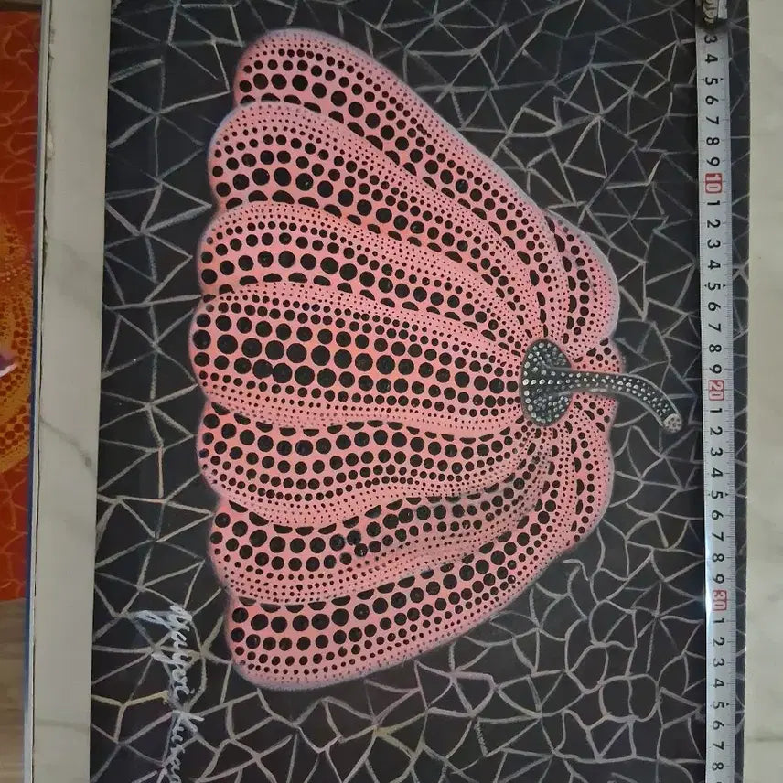 [BUNJANG] Yayoi Kusama Pumpkin Painting Pink Dots / 쿠사마 야요이 호박 그림 핑크 도트