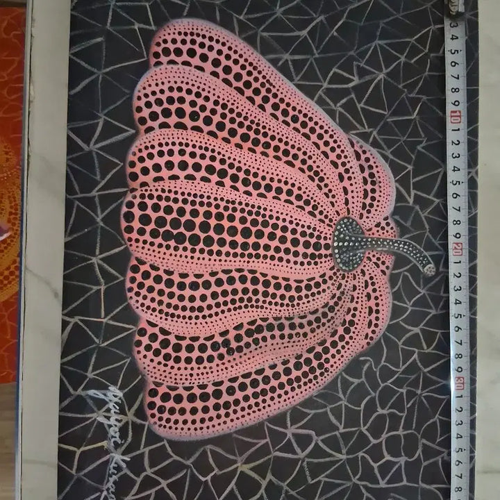 [BUNJANG] Yayoi Kusama Pumpkin Painting Pink Dots / 쿠사마 야요이 호박 그림 핑크 도트
