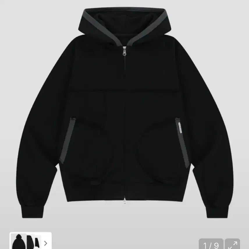 [BUNJANG] The Vinyl House Cut-Off Hoodie Zip-Up L / 더바이닐하우스 컷오프 후드집업 L