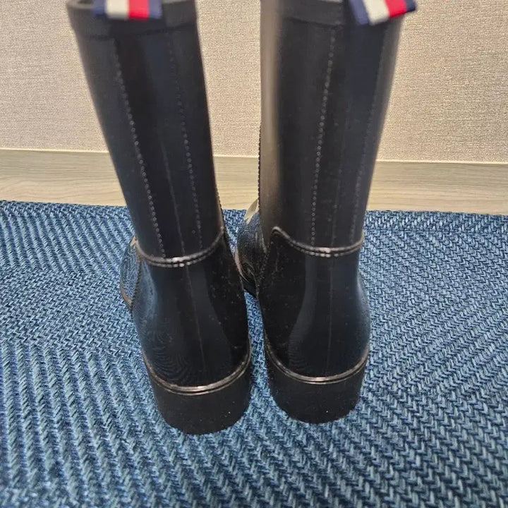 [BUNJANG] Tommy Hilfiger Rain Boots / 타미힐피거 블랙 레인부츠 6M (230)