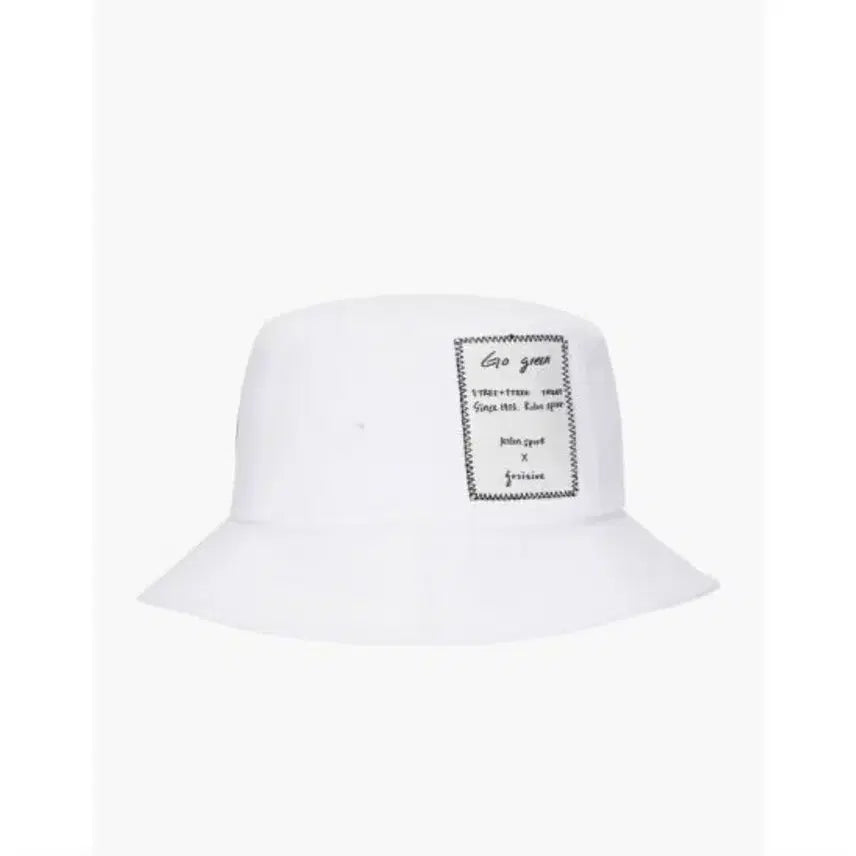 [BUNJANG] Kolon Sport Sangnoksu White Bucket Hat / 코오롱스포 상록수 화이트 벙거지 모자
