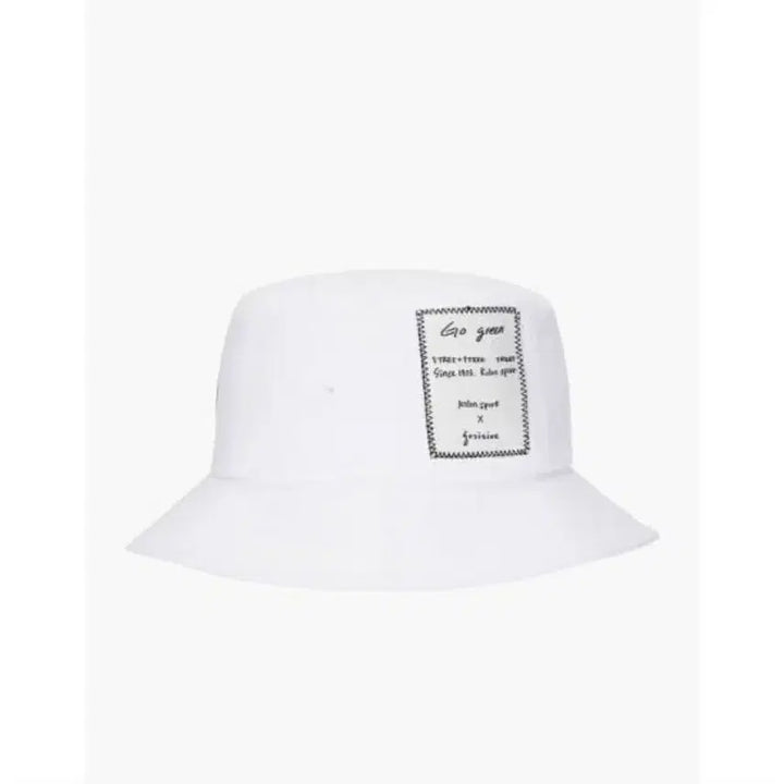 [BUNJANG] Kolon Sport Sangnoksu White Bucket Hat / 코오롱스포 상록수 화이트 벙거지 모자