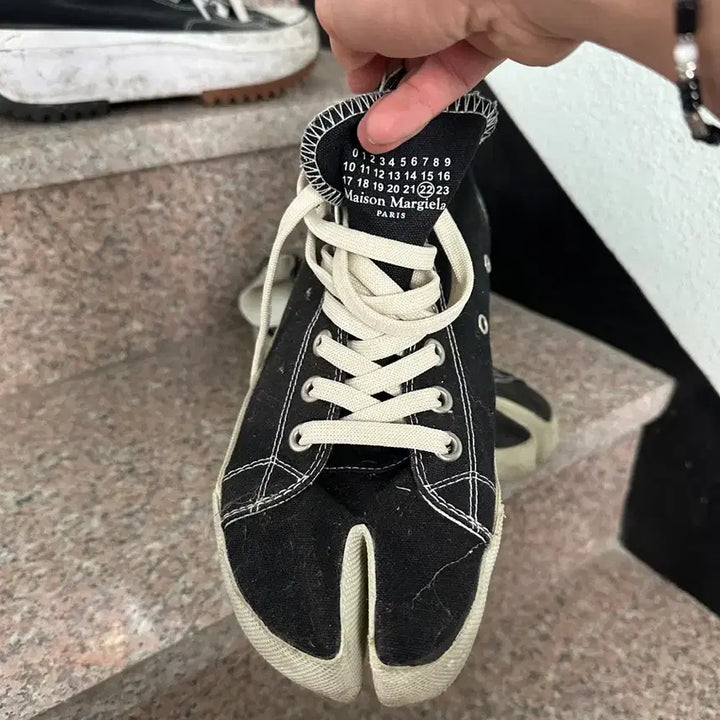 [BUNJANG] Maison Margiela Tabi High Sneakers Black Size 41 / 메종 마르지엘라 타비 하이 스니커즈 블랙 41