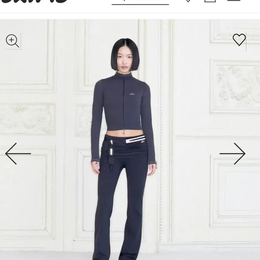 [BUNJANG] Nike SKIMS Black Zip-Up Crop Jacket / 나이키 스킴스 NIKE SKIMS 블랙 짚업 크롭 재킷