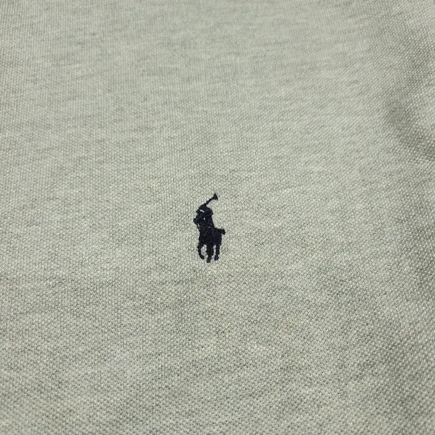 [BUNJANG] Polo Ralph Lauren Doosan 00s Gray Black Pony Half Button Collar PK T-Shirt / 폴로랄프로렌 두산 00s 그레이 블랙포니 하프버튼 카라넥 PK 피케 반팔