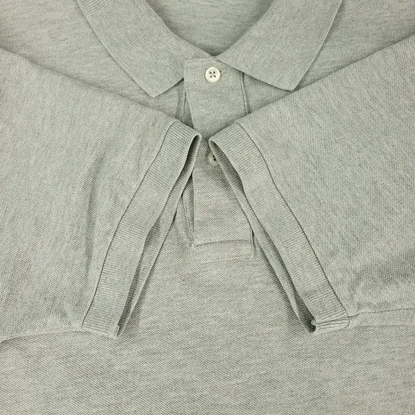 [BUNJANG] Polo Ralph Lauren Doosan 00s Gray Black Pony Half Button Collar PK T-Shirt / 폴로랄프로렌 두산 00s 그레이 블랙포니 하프버튼 카라넥 PK 피케 반팔