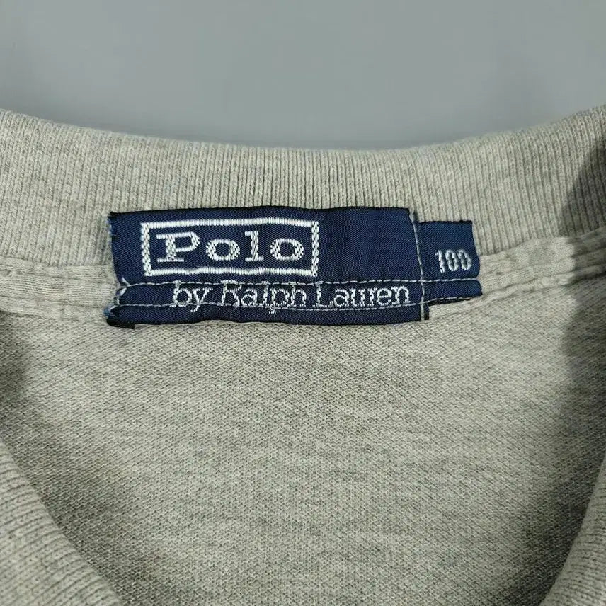 [BUNJANG] Polo Ralph Lauren Doosan 00s Gray Black Pony Half Button Collar PK T-Shirt / 폴로랄프로렌 두산 00s 그레이 블랙포니 하프버튼 카라넥 PK 피케 반팔