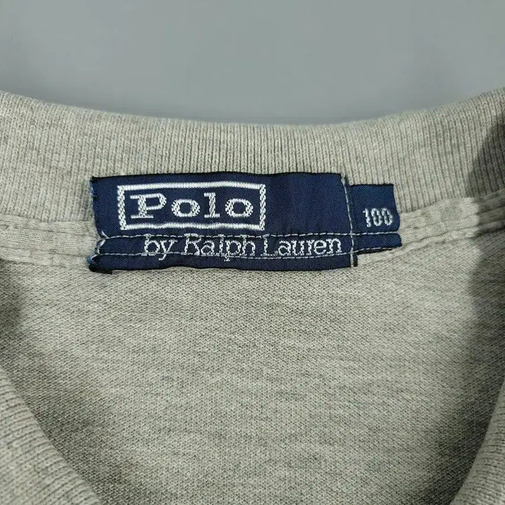 [BUNJANG] Polo Ralph Lauren Doosan 00s Gray Black Pony Half Button Collar PK T-Shirt / 폴로랄프로렌 두산 00s 그레이 블랙포니 하프버튼 카라넥 PK 피케 반팔