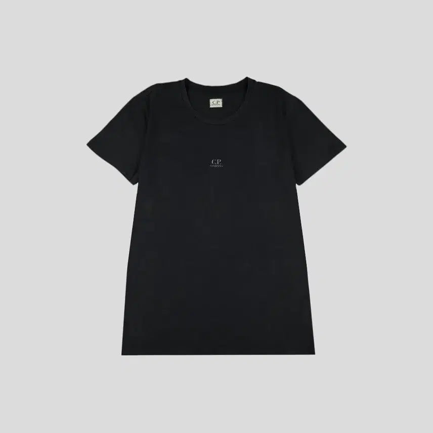 [SOLD OUT] C.P COMPANY 씨피컴퍼니 피그먼트 블랙 로고 렌즈 프린팅 반팔 티