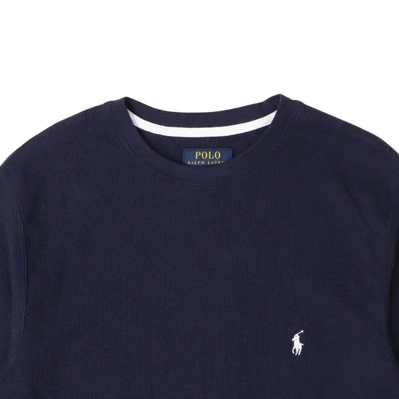 [BUNJANG] Polo Ralph Lauren Navy Waffle Long Sleeve Shirt / 폴로 랄프로렌 네이비 와플 롱슬리브