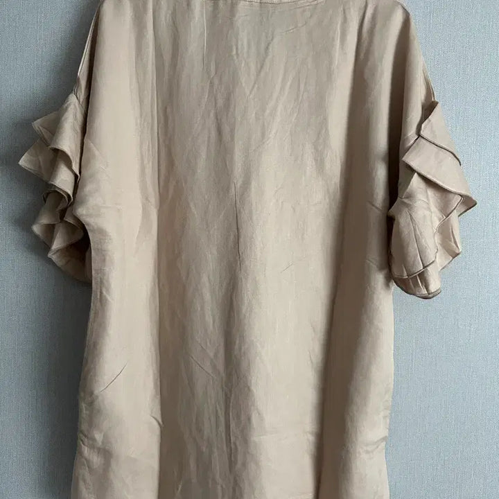 [BUNJANG] Holicholic Holyel Ruffle Sleeve Linen Dress / 홀릭홀릭 홀리엘 holyl 러플소매 원피스
