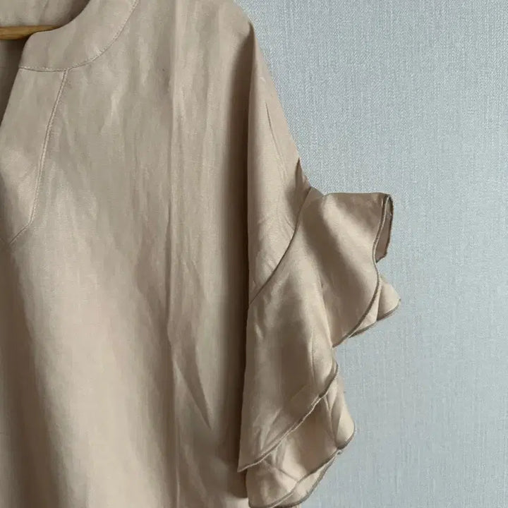 [BUNJANG] Holicholic Holyel Ruffle Sleeve Linen Dress / 홀릭홀릭 홀리엘 holyl 러플소매 원피스