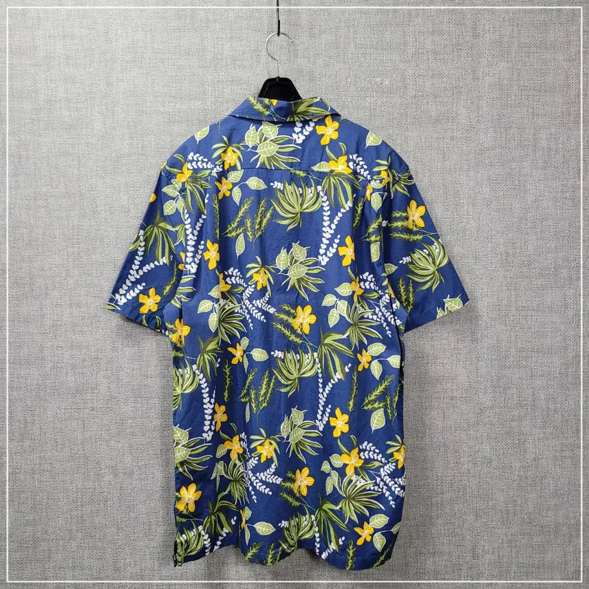[BUNJANG] Vans Blue Floral Short Sleeve Shirt (Men&