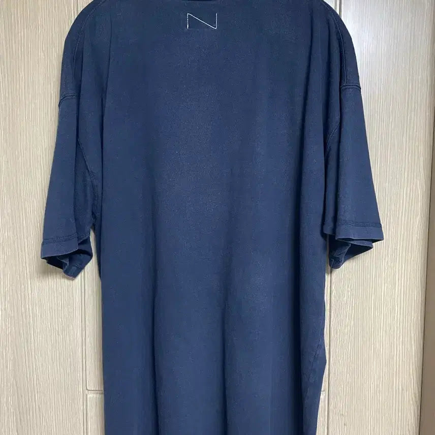 [BUNJANG] Deutero New York Printed Navy T-shirt / 듀테로 뉴욕 프린팅 반팔 티셔츠 네이비
