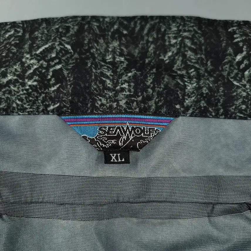 [BUNJANG] SEAWOLF Marine Black Green Realtree Camo Logo Patch Gore Jacket / SEAWOLF 시울프 마린 블랙 그린 리얼트리패턴 위장 로고 암패치 고어
