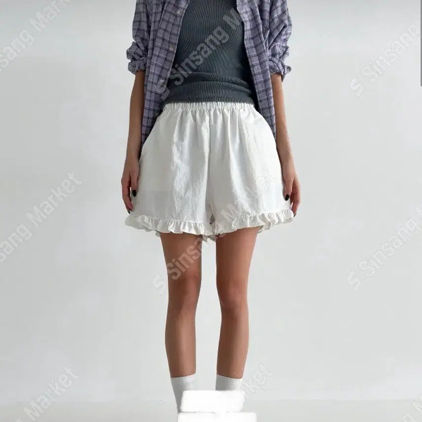 [BUNJANG] Frill Ruffle Shorts / 프릴 캉캉 반바지 ( 새상품 )