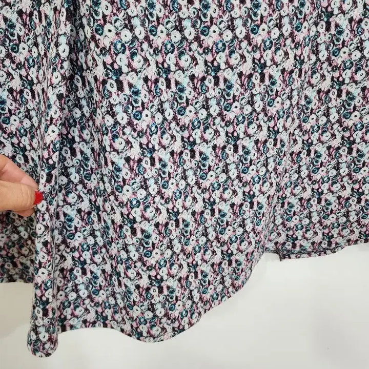 [BUNJANG] Mine Floral A-Line Long Skirt / 마인 플라워 A라인 롱 스커트