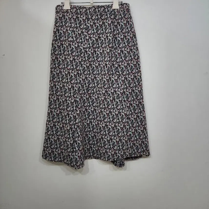 [BUNJANG] Mine Floral A-Line Long Skirt / 마인 플라워 A라인 롱 스커트