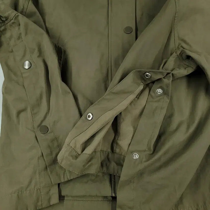 [BUNJANG] ZARA Khaki Hidden Zipper Raglan Sleeve Cotton Blend M65 Short Crop Jacket / ZARA 자라 카키 히든지퍼 가오리핏 레글런 코튼블렌드 M65 숏 크롭