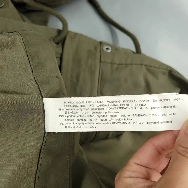 [BUNJANG] ZARA Khaki Hidden Zipper Raglan Sleeve Cotton Blend M65 Short Crop Jacket / ZARA 자라 카키 히든지퍼 가오리핏 레글런 코튼블렌드 M65 숏 크롭