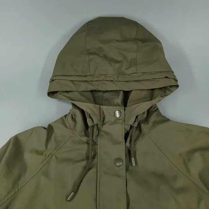 [BUNJANG] ZARA Khaki Hidden Zipper Raglan Sleeve Cotton Blend M65 Short Crop Jacket / ZARA 자라 카키 히든지퍼 가오리핏 레글런 코튼블렌드 M65 숏 크롭