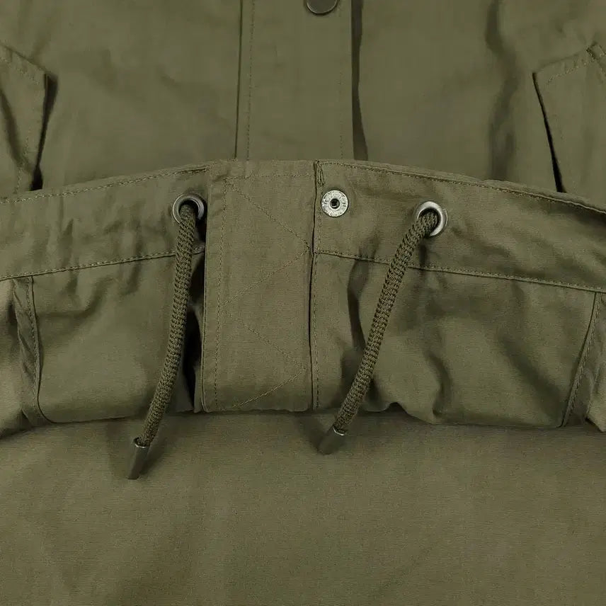 [BUNJANG] ZARA Khaki Hidden Zipper Raglan Sleeve Cotton Blend M65 Short Crop Jacket / ZARA 자라 카키 히든지퍼 가오리핏 레글런 코튼블렌드 M65 숏 크롭