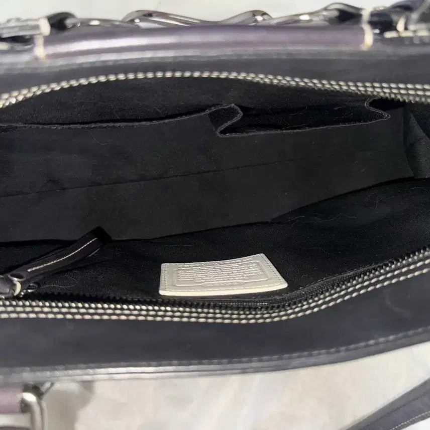[BUNJANG] Coach Ivory Buckle Leather Shoulder Bag / 코치 아이보리 버클 가죽 숄더백
