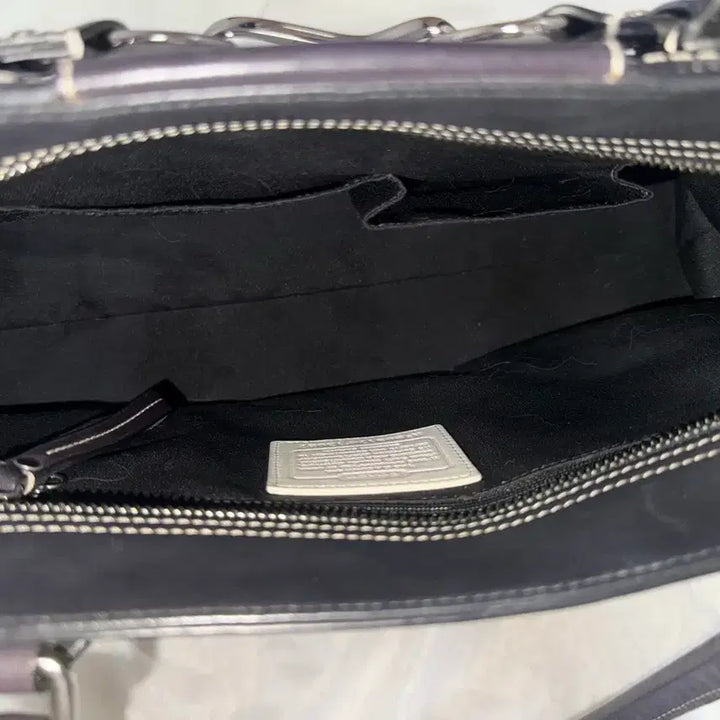 [BUNJANG] Coach Ivory Buckle Leather Shoulder Bag / 코치 아이보리 버클 가죽 숄더백