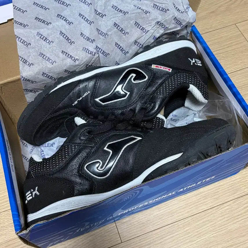 [BUNJANG] Joma Topflex Futsal Shoes Black 265 / 조마 탑플렉스 풋살화 블랙 265