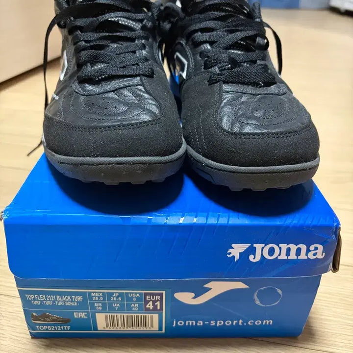 [BUNJANG] Joma Topflex Futsal Shoes Black 265 / 조마 탑플렉스 풋살화 블랙 265