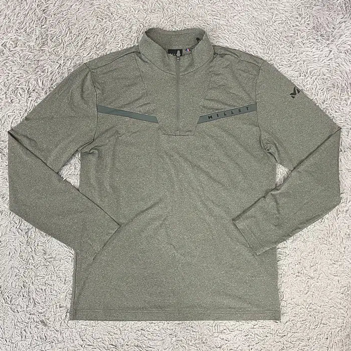 [BUNJANG] Millet Long Sleeve Half-Zip T-Shirt 95 / 밀레 긴팔 반집업 티셔츠 95