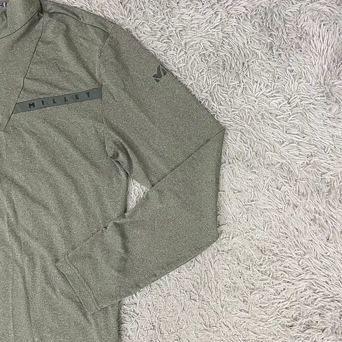 [BUNJANG] Millet Long Sleeve Half-Zip T-Shirt 95 / 밀레 긴팔 반집업 티셔츠 95