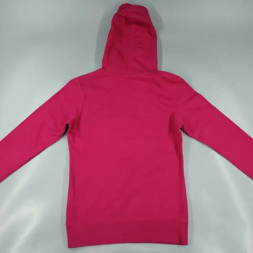 [BUNJANG] Nike Pink Black Swoosh Logo Cotton Sweat Hoodie WOM / 나이키 핫핑크 블랙 스우시 로고 캥거루포켓 코튼 스웻 후드 티셔츠 WOM