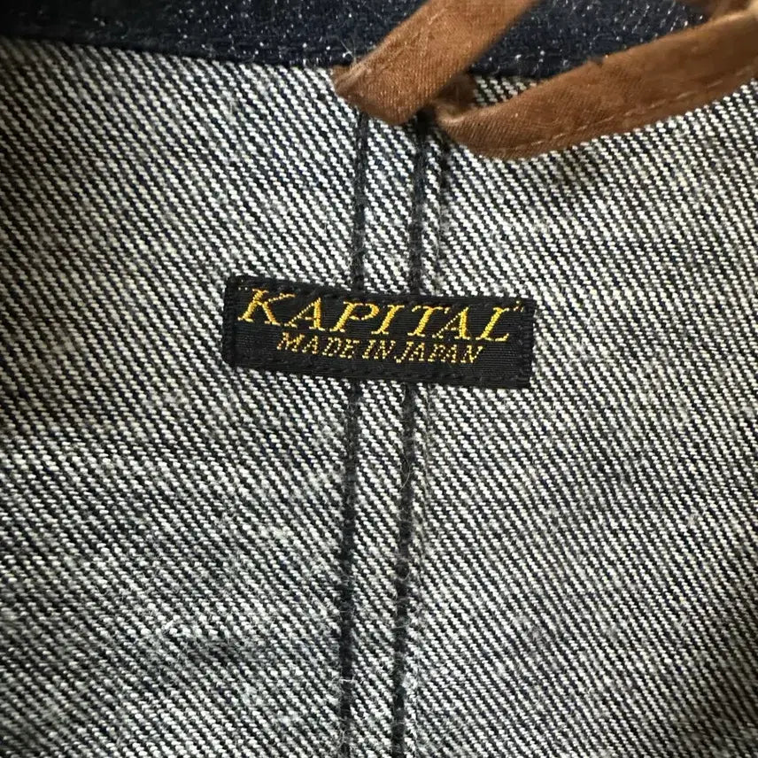 [BUNJANG] Kapital 12oz Coverall Jacket Black Lizard / 캐피탈 12oz 커버올 흑사버전 2사이즈
