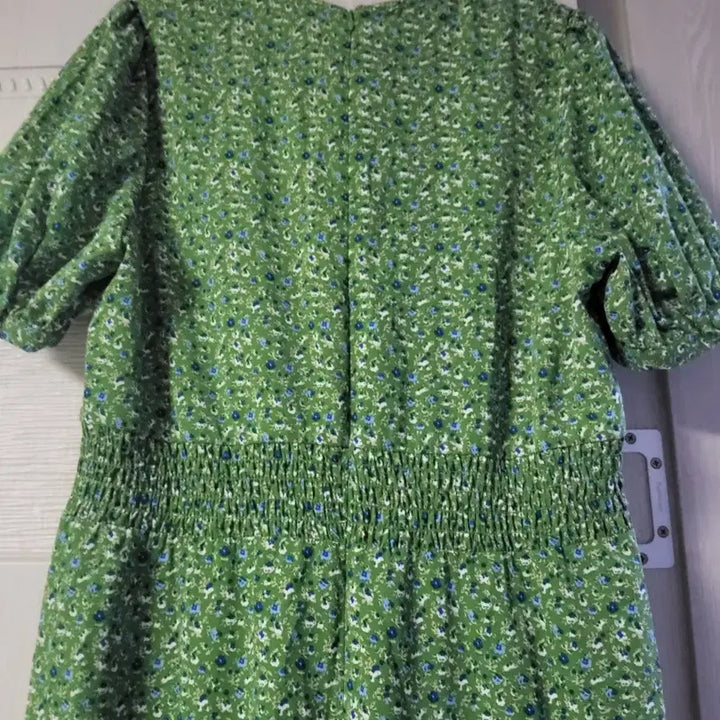 [BUNJANG] Soup Green Floral Long Dress / soup 그린 플라워 패턴 롱 원피스