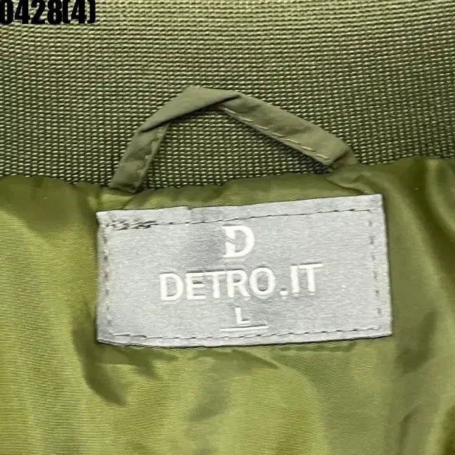 [BUNJANG] DETRO.IT Oversized Khaki Bomber Jacket / DETRO.IT 오버핏 카키 봄버 자켓 L 0428(4)