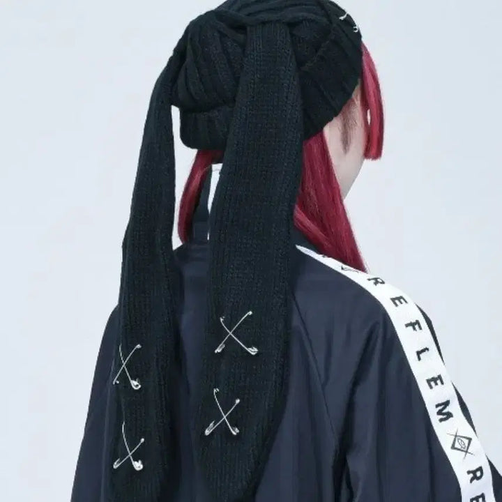 [BUNJANG] REFLEM Usamimi Piercing Beanie / REFLEM 레플렘 우사미미 피어싱 비니 지뢰계 중성계 고스펑크